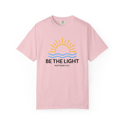 Be The Light T-Shirt — Christian Faith Tee (Matthew 5:14)