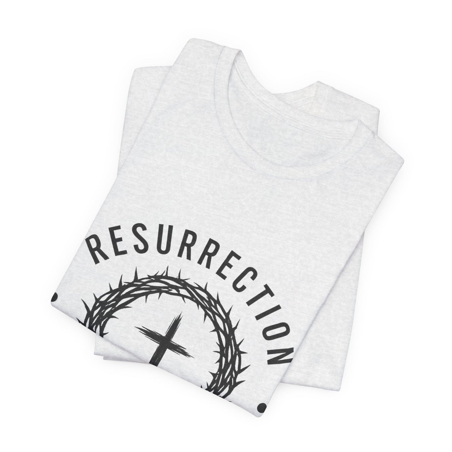 Resurrection Cross T‑Shirt — "Resurrection Rewrote the Ending" Christian Tee