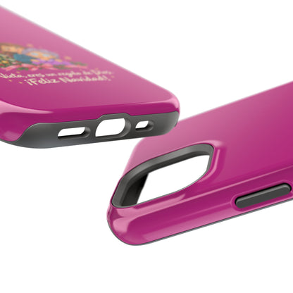Magenta Christmas Grandma Phone Case — "Abuela, eres un regalo de Dios. ¡Feliz Navidad!" Magnetic Impact-Resistant
