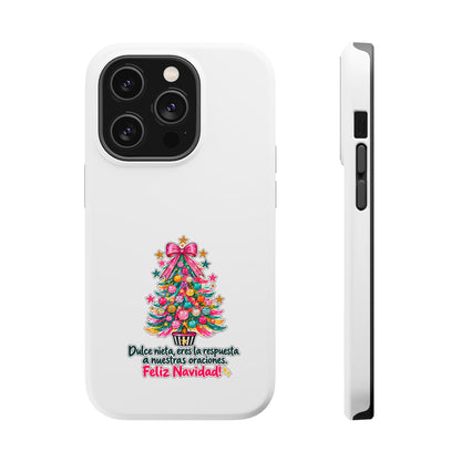 Spanish| Christmas Tree Phone Case - "Feliz Navidad" Spanish Holiday Magnetic Impact-Resistant Case