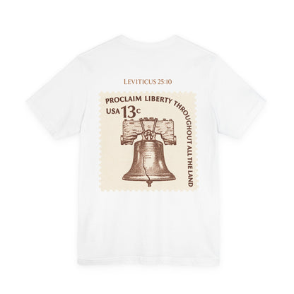 Liberty Stamp T‑Shirt — Vintage 13 Liberty Bell Graphic Tee