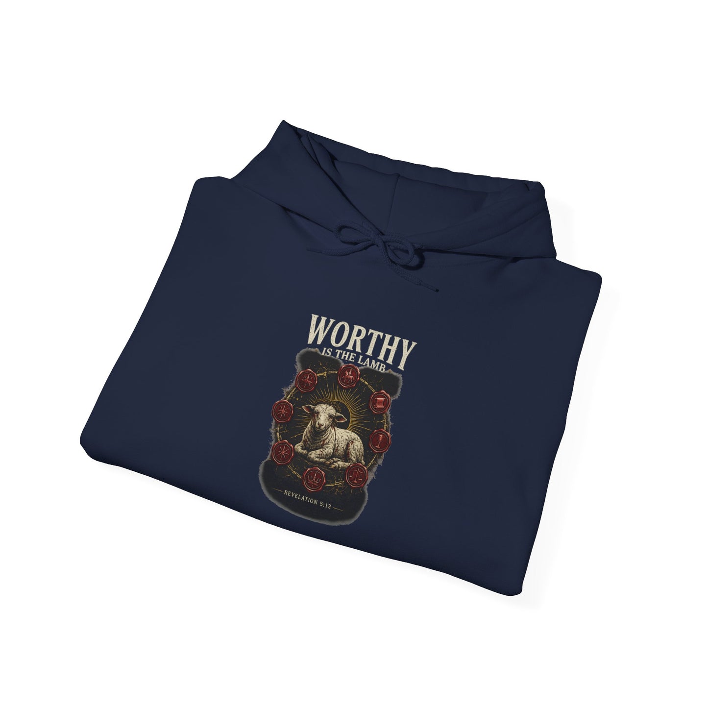 Worthy of the Lamb double print Hoodie – Christian Sheep & Roses Gospel Pullover