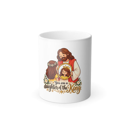 Color-Changing Mug — "You Are a Daughter of the King" Christian Gift (11 oz)