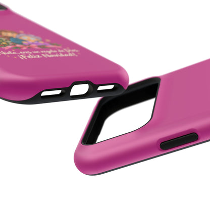 Magenta Christmas Grandma Phone Case — "Abuela, eres un regalo de Dios. ¡Feliz Navidad!" Magnetic Impact-Resistant