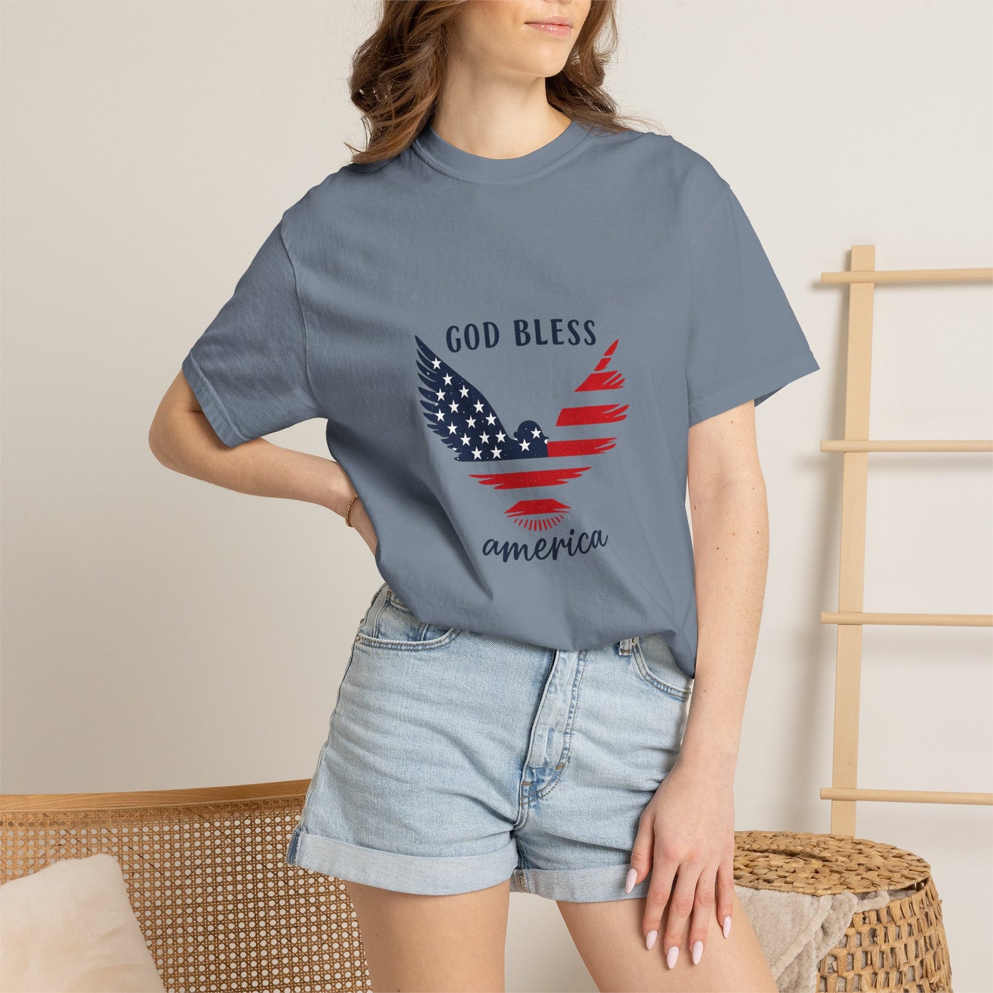 God Bless America Eagle T-Shirt — Patriotic USA Flag Tee