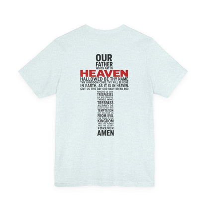 Matthew 6 Prayer Cross Tee — Our Father Lord's Prayer Christian T-Shirt