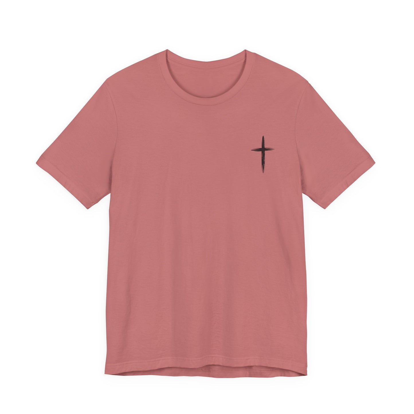 Christian Cross T-Shirt — “By His Wounds We Are Healed” Isaiah 53:5 Inspirational Tee
