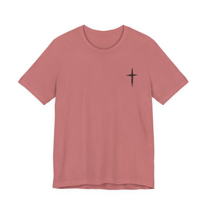 Christian Cross T-Shirt — “By His Wounds We Are Healed” Isaiah 53:5 Inspirational Tee