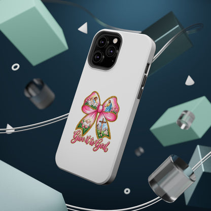 Give It to God Phone Case — Floral Bow Christian iPhone Cover