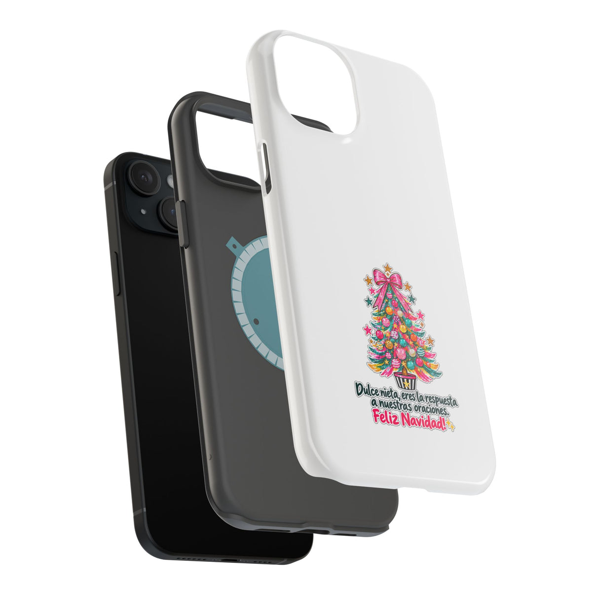 Spanish| Christmas Tree Phone Case - "Feliz Navidad" Spanish Holiday Magnetic Impact-Resistant Case