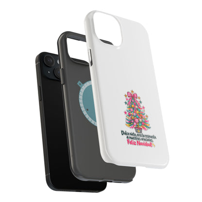 Spanish| Christmas Tree Phone Case - "Feliz Navidad" Spanish Holiday Magnetic Impact-Resistant Case