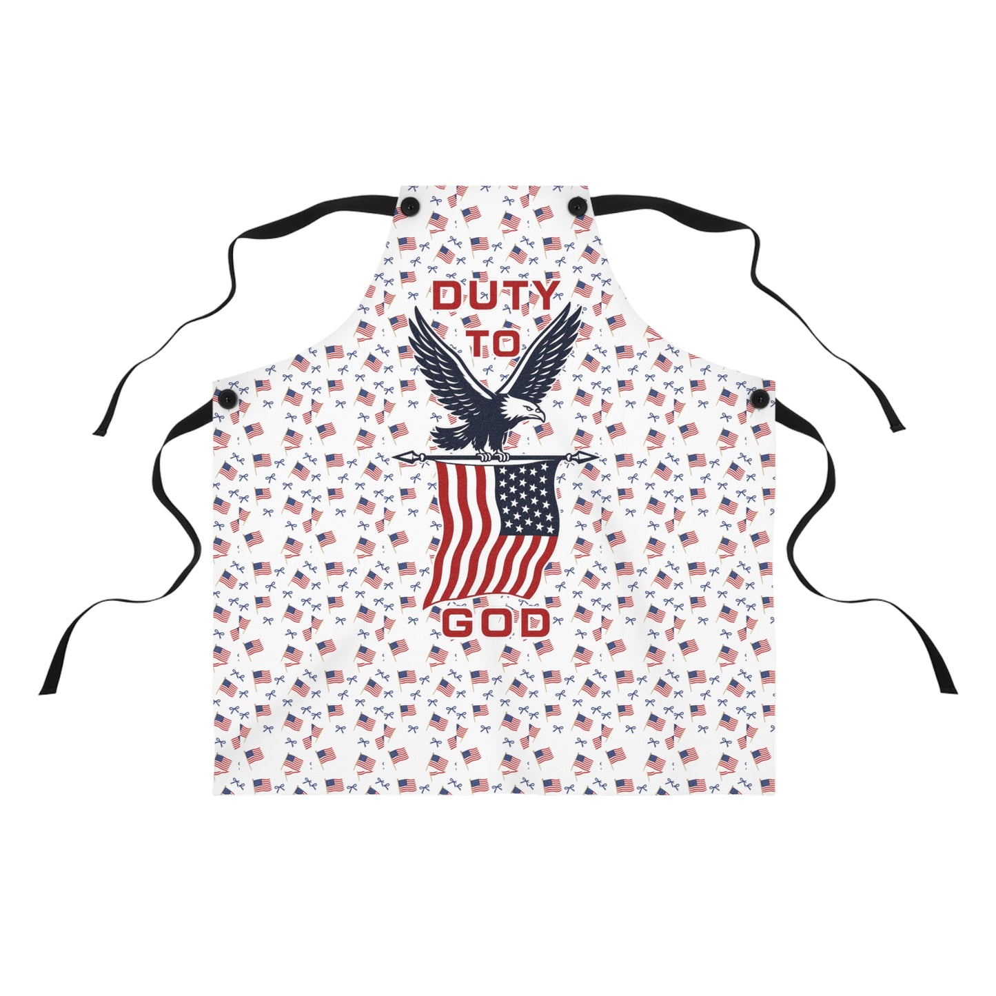 Patriotic "Created with a Purpose" Apron — USA Flag Cooking Apron