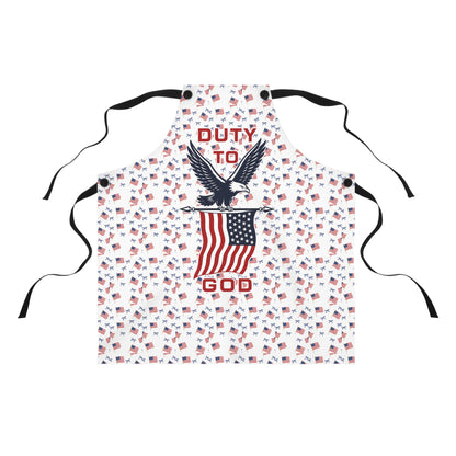 Patriotic "Created with a Purpose" Apron — USA Flag Cooking Apron