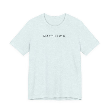 Matthew 6 Prayer Cross Tee — Our Father Lord's Prayer Christian T-Shirt
