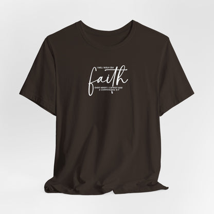 “He Left the 99 to Rescue Me” Double print Shepard Playing Card Christian Tee