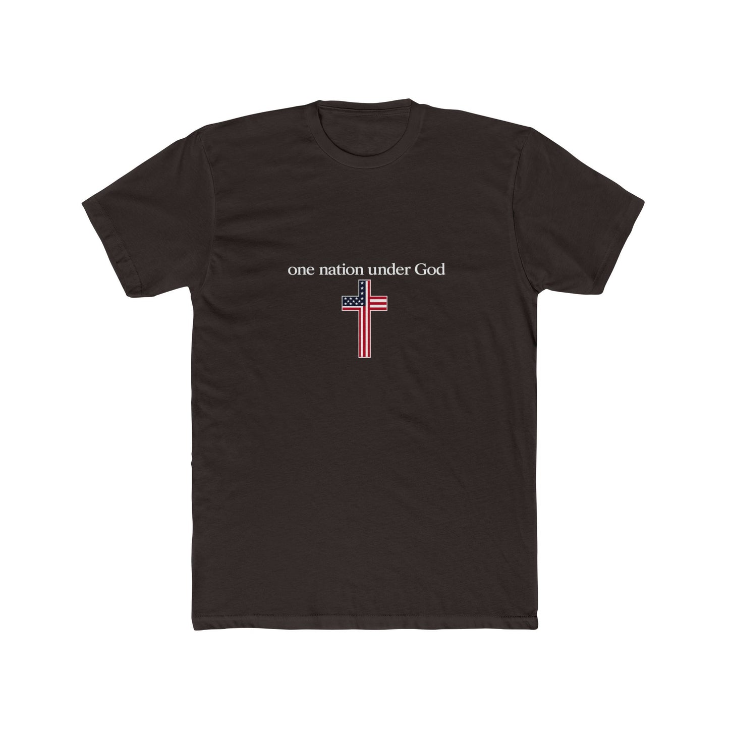 One Nation Under God Cross T-Shirt — Patriotic Christian Tee