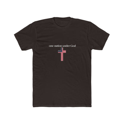 One Nation Under God Cross T-Shirt — Patriotic Christian Tee