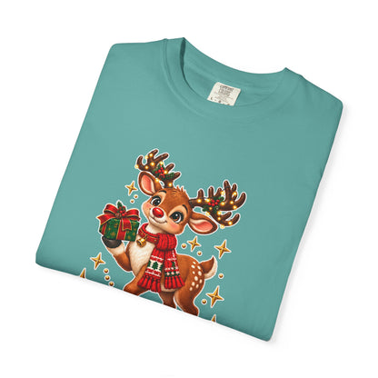 Christmas Reindeer T-Shirt — "Sweet Granddaughter You're an Answered Prayer" Holiday Tee