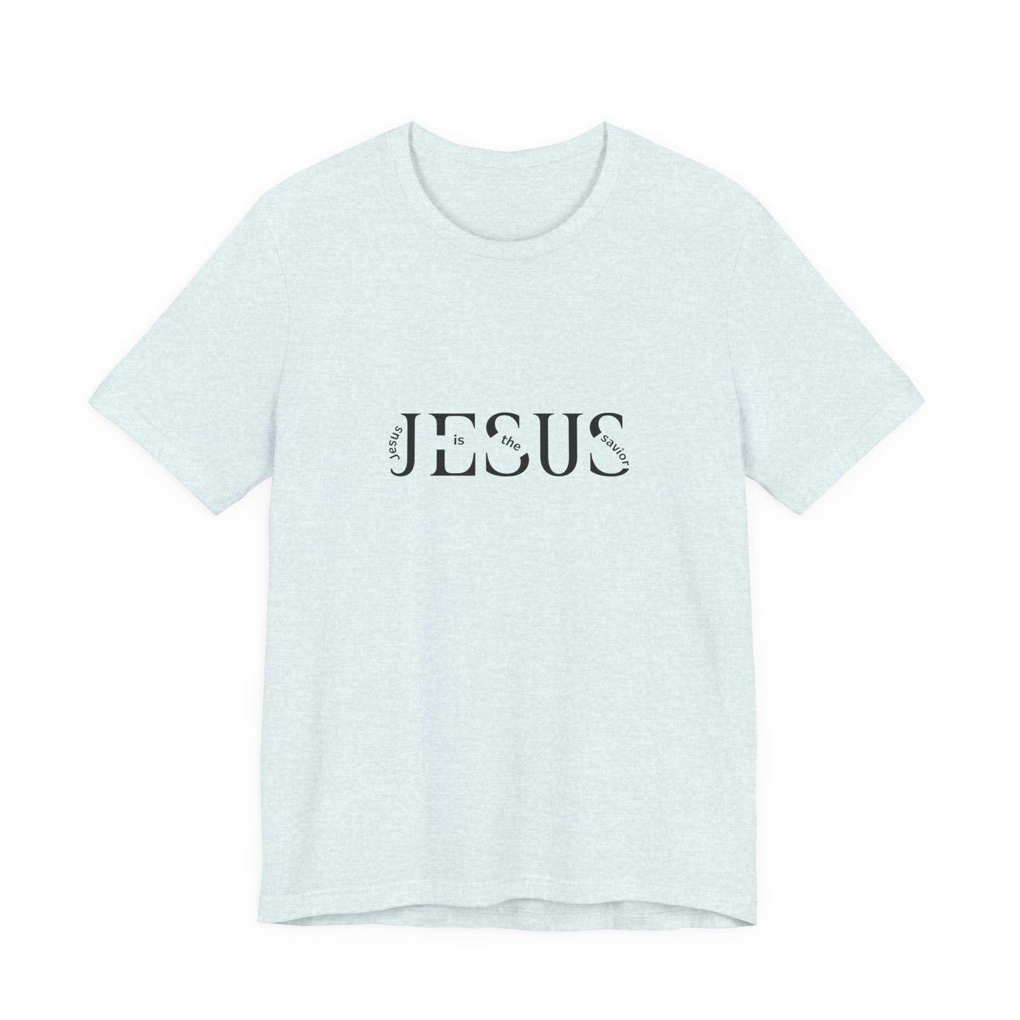 Jesus Minimalist Tee — Distressed Script Christian T-Shirt