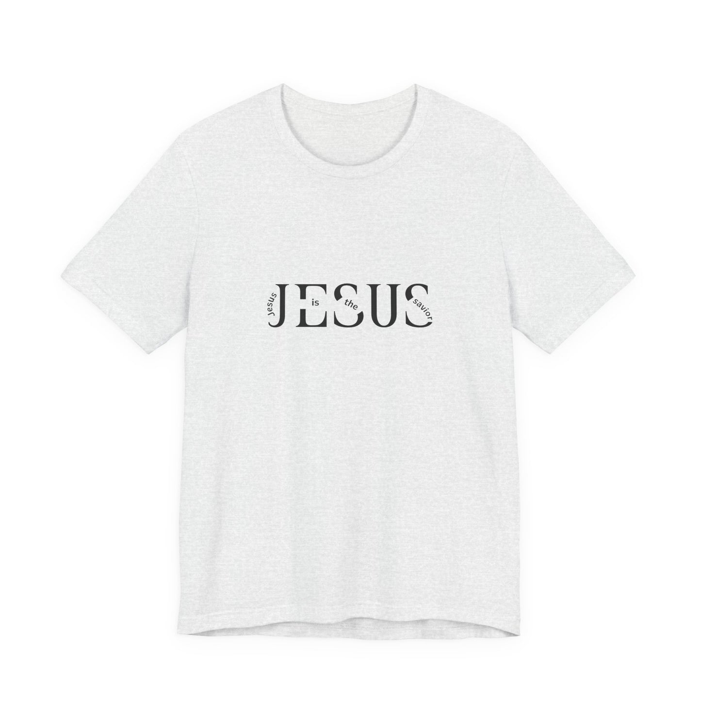 Jesus Minimalist Tee — Distressed Script Christian T-Shirt
