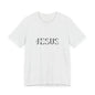 Jesus Minimalist Tee — Distressed Script Christian T-Shirt