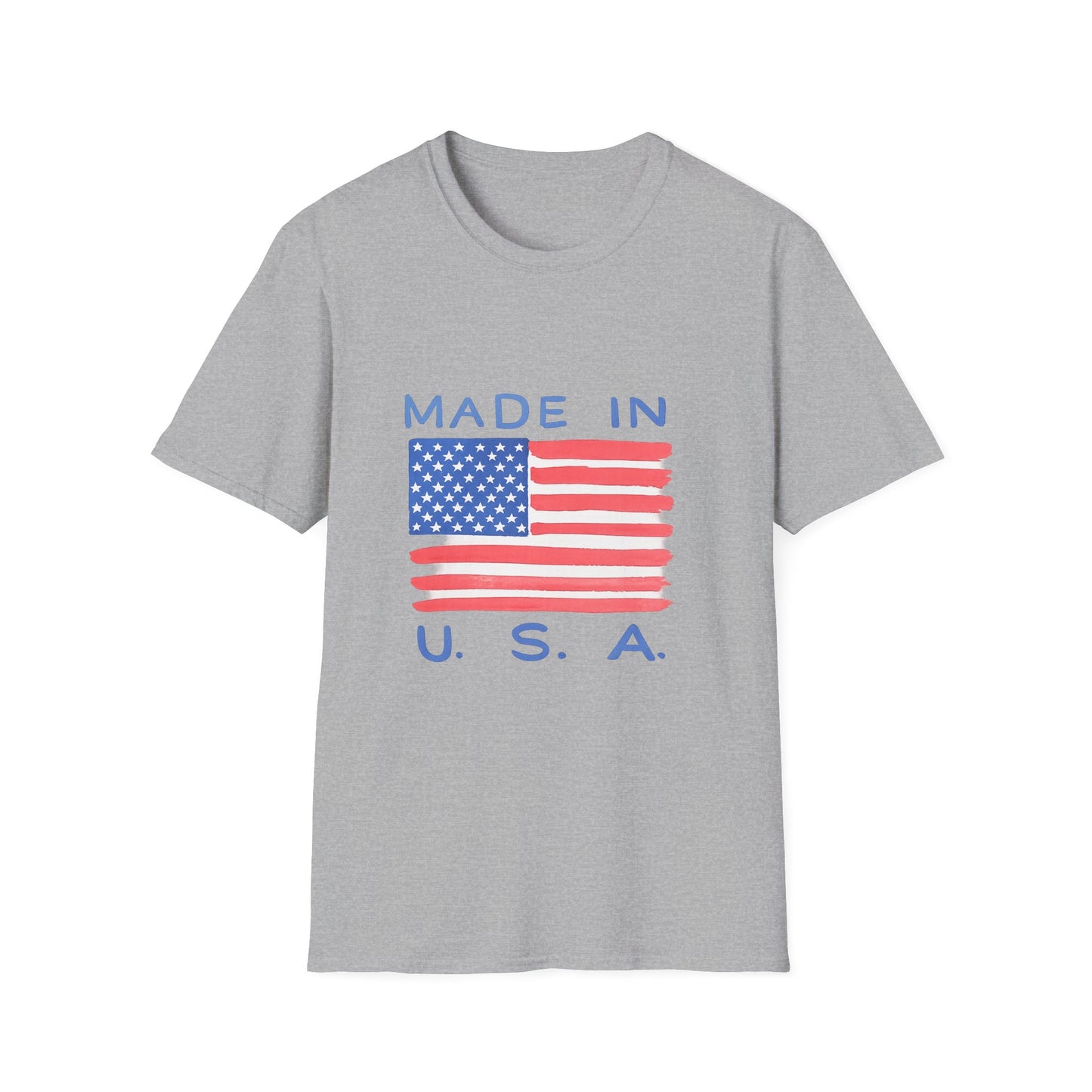Made in U.S.A. T-Shirt — American Flag Graphic Tee