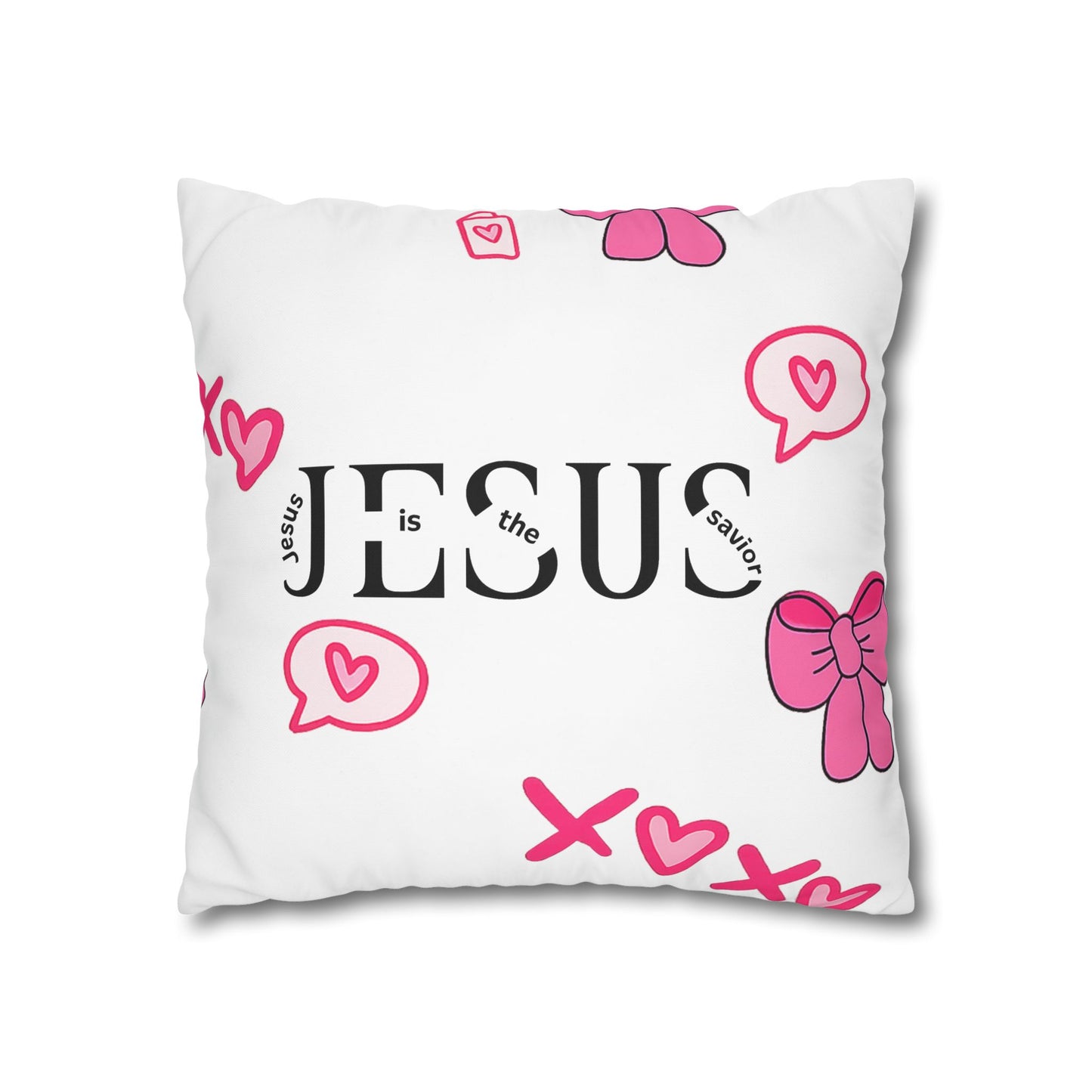 Created With A Purpose Square Pillowcase – Christian Inspirational Decorative Pillow