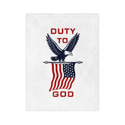 Duty to God American Eagle Blanket