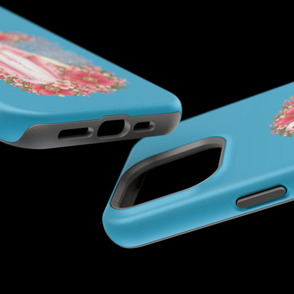 Religious Floral Phone Case — 'Blessed Virgin' Magnetic Impact-Resistant Case