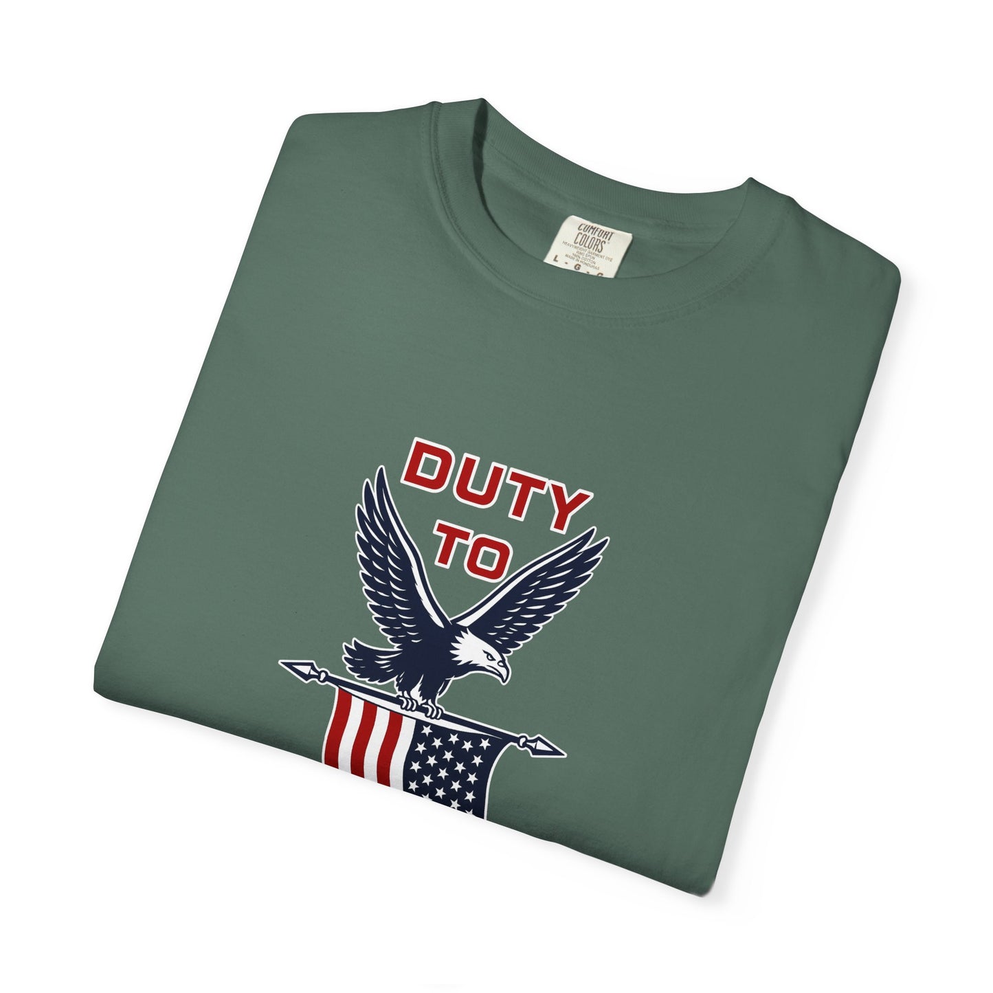 Duty to God Eagle American Flag T-Shirt
