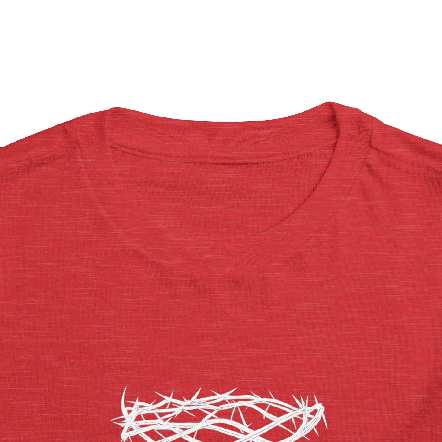 Toddler Tee — "Saved by Grace" Christian Crown of Thorns Shirt (Ephesians 2:8)
