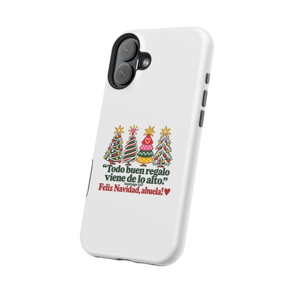 Christmas Grandma Phone Case — “Todo buen regalo viene de lo alto” Magnetic Impact-Resistant Case