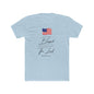 Blessed by the Lord American Flag T-Shirt — Psalm 55:12 Patriotic Christian Tee