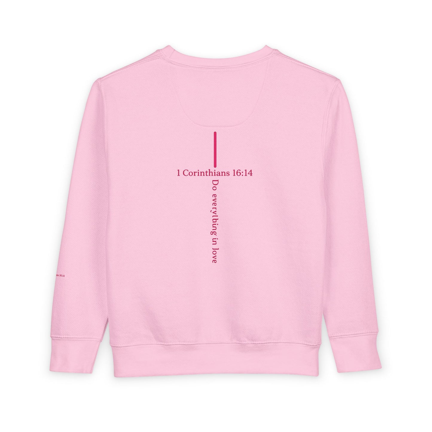 Toddler Sweatshirt — "I Roll With Jesus" Christian Toddler Tee