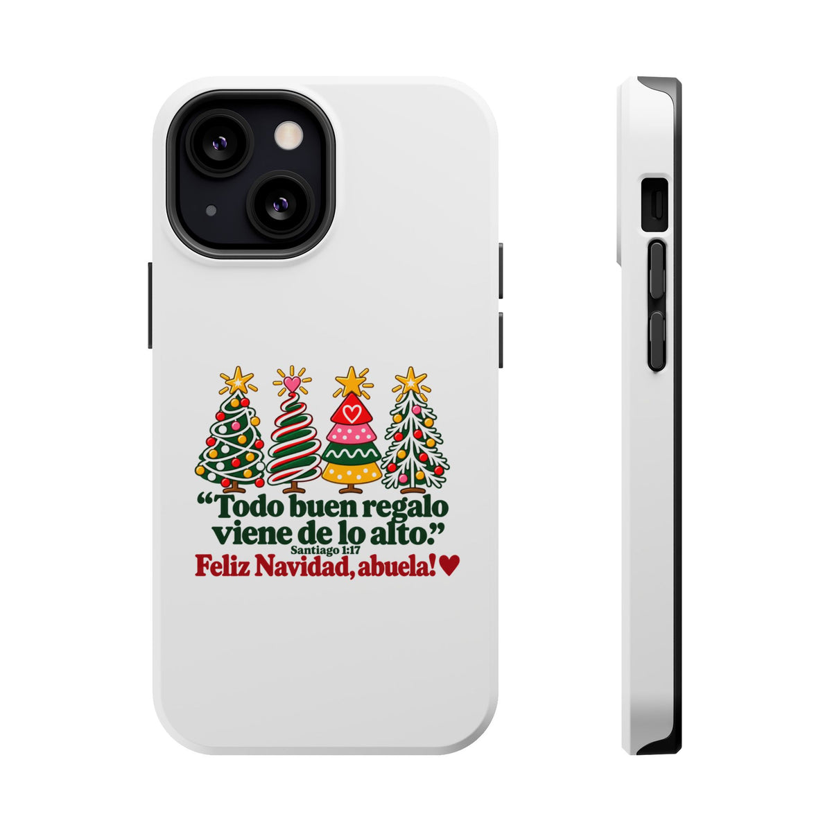 Christmas Grandma Phone Case — “Todo buen regalo viene de lo alto” Magnetic Impact-Resistant Case