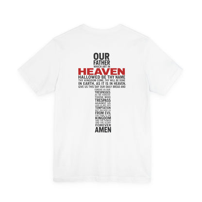 Matthew 6 Prayer Cross Tee — Our Father Lord's Prayer Christian T-Shirt