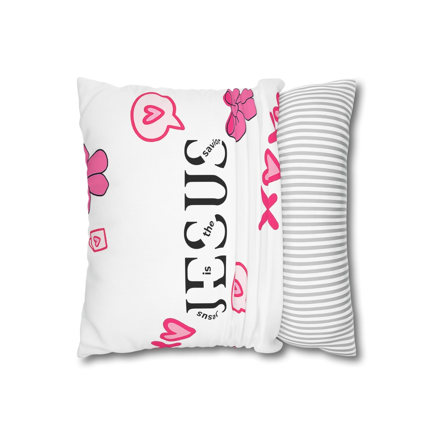 Created With A Purpose Square Pillowcase – Christian Inspirational Decorative Pillow
