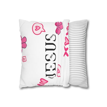 Created With A Purpose Square Pillowcase – Christian Inspirational Decorative Pillow