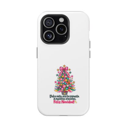 Spanish| Christmas Tree Phone Case - "Feliz Navidad" Spanish Holiday Magnetic Impact-Resistant Case