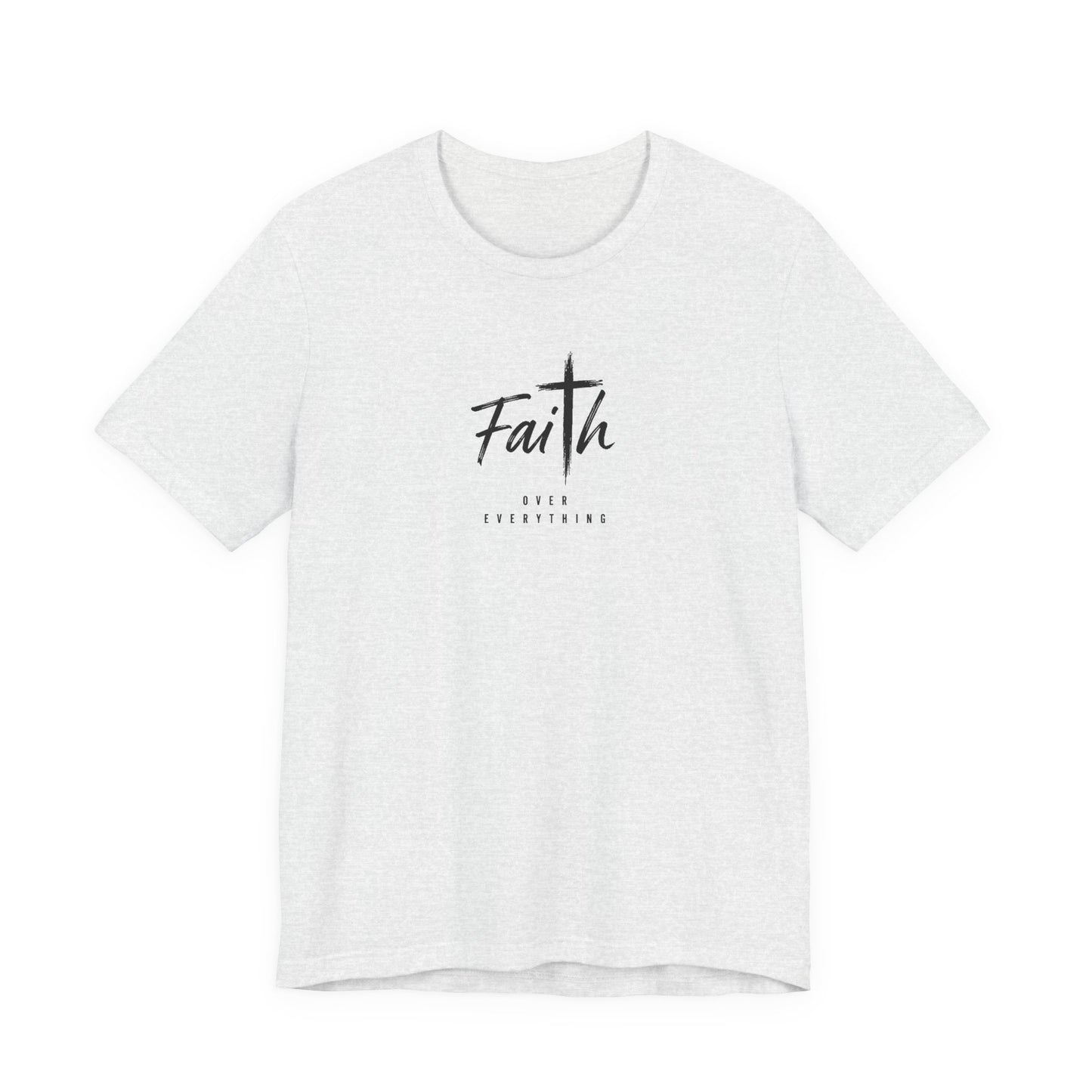 Faith Cross T‑Shirt — 'Our Father' Prayer Typography Tee