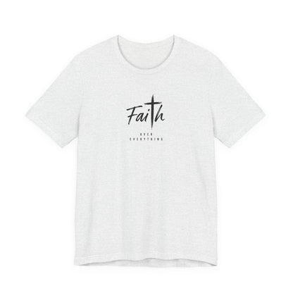 Faith Cross T‑Shirt — 'Our Father' Prayer Typography Tee