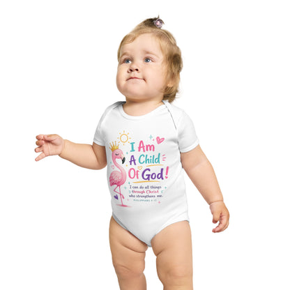 Baby Short Sleeve Bodysuit — "Baby" Text Infant Onesie