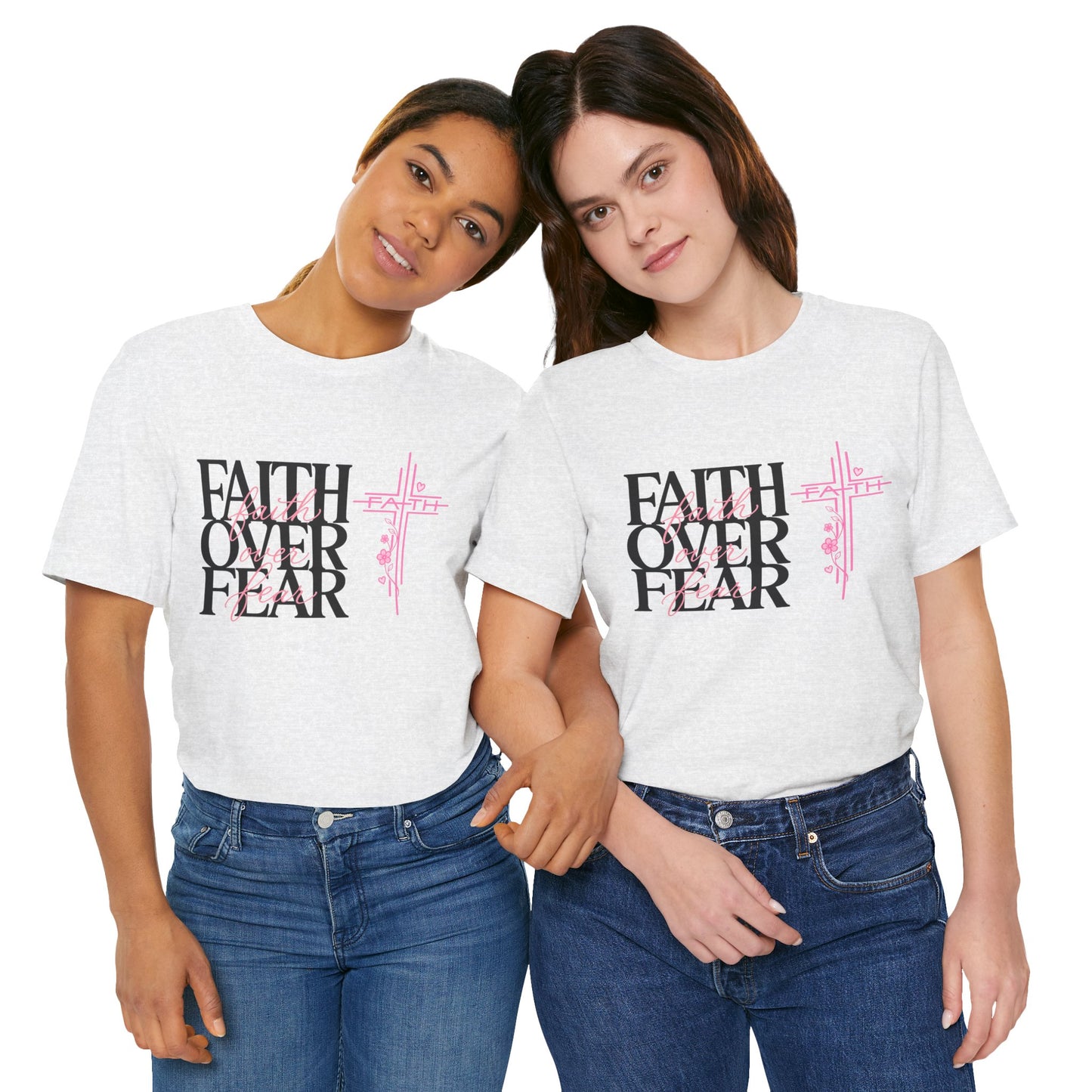 Faith Over Fear T-Shirt — Inspirational Christian Graphic Tee