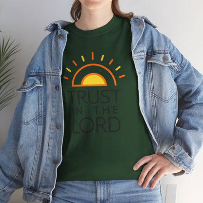 Trust in the Lord T-Shirt — Christian Sunrise Faith Tee
