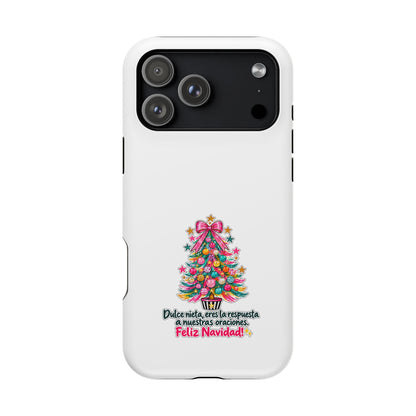 Spanish| Christmas Tree Phone Case - "Feliz Navidad" Spanish Holiday Magnetic Impact-Resistant Case