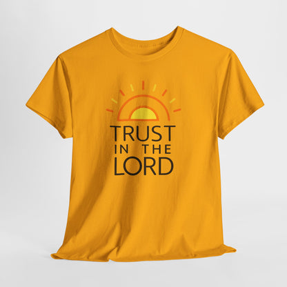 Trust in the Lord T-Shirt — Christian Sunrise Faith Tee