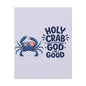 Patriotic Crab Canvas — "Holy Crab God Is Good" Wall Art
