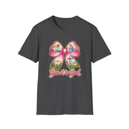 Give It to God Bow T-Shirt — Christian Faith Inspirational Tee