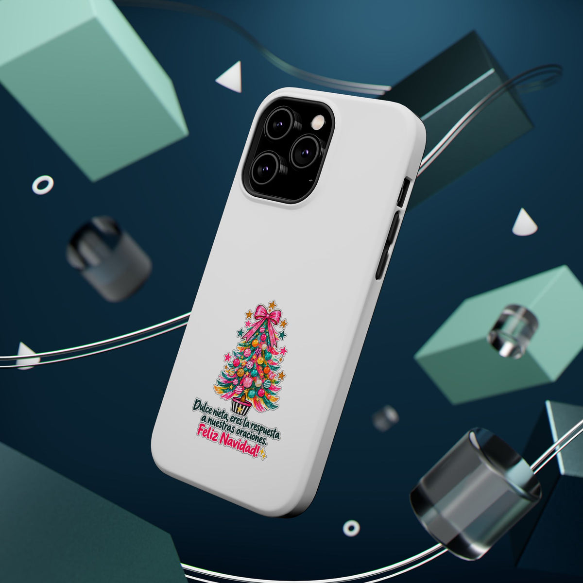 Spanish| Christmas Tree Phone Case - "Feliz Navidad" Spanish Holiday Magnetic Impact-Resistant Case