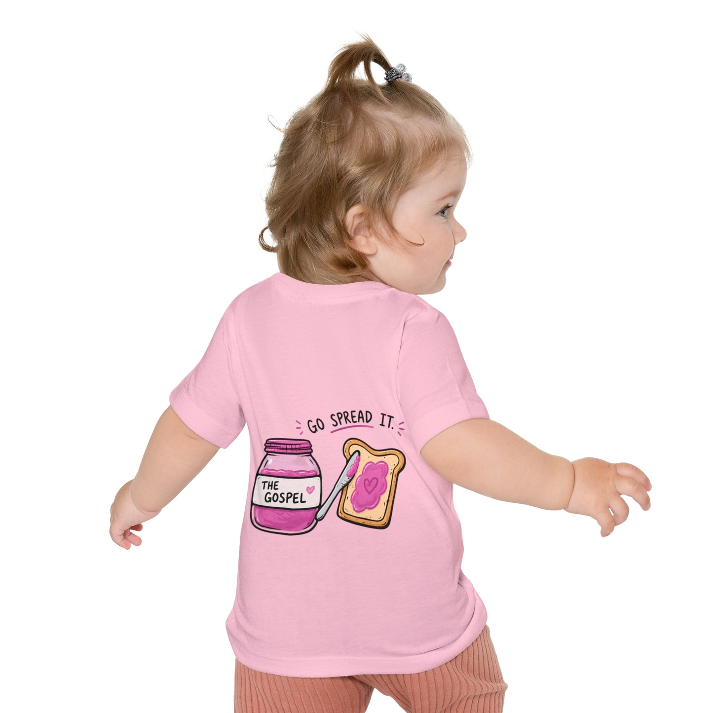 Baby T-Shirt – "Trust in the Lord with All Your Heart" Cute Pink Bible Design